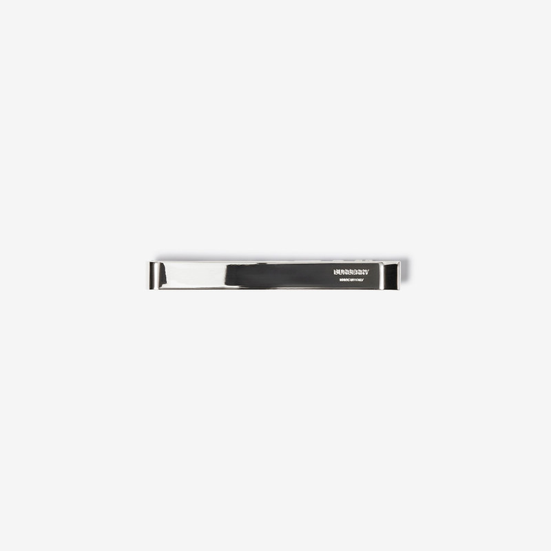 Burberry Logo Detail Palladium-plated Tie Bar outlook