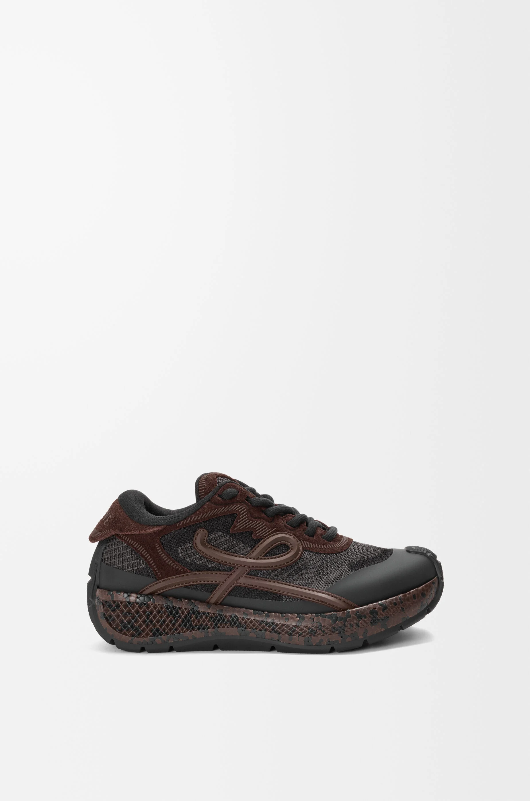 Pogo sneaker in technical knit and suede - 1