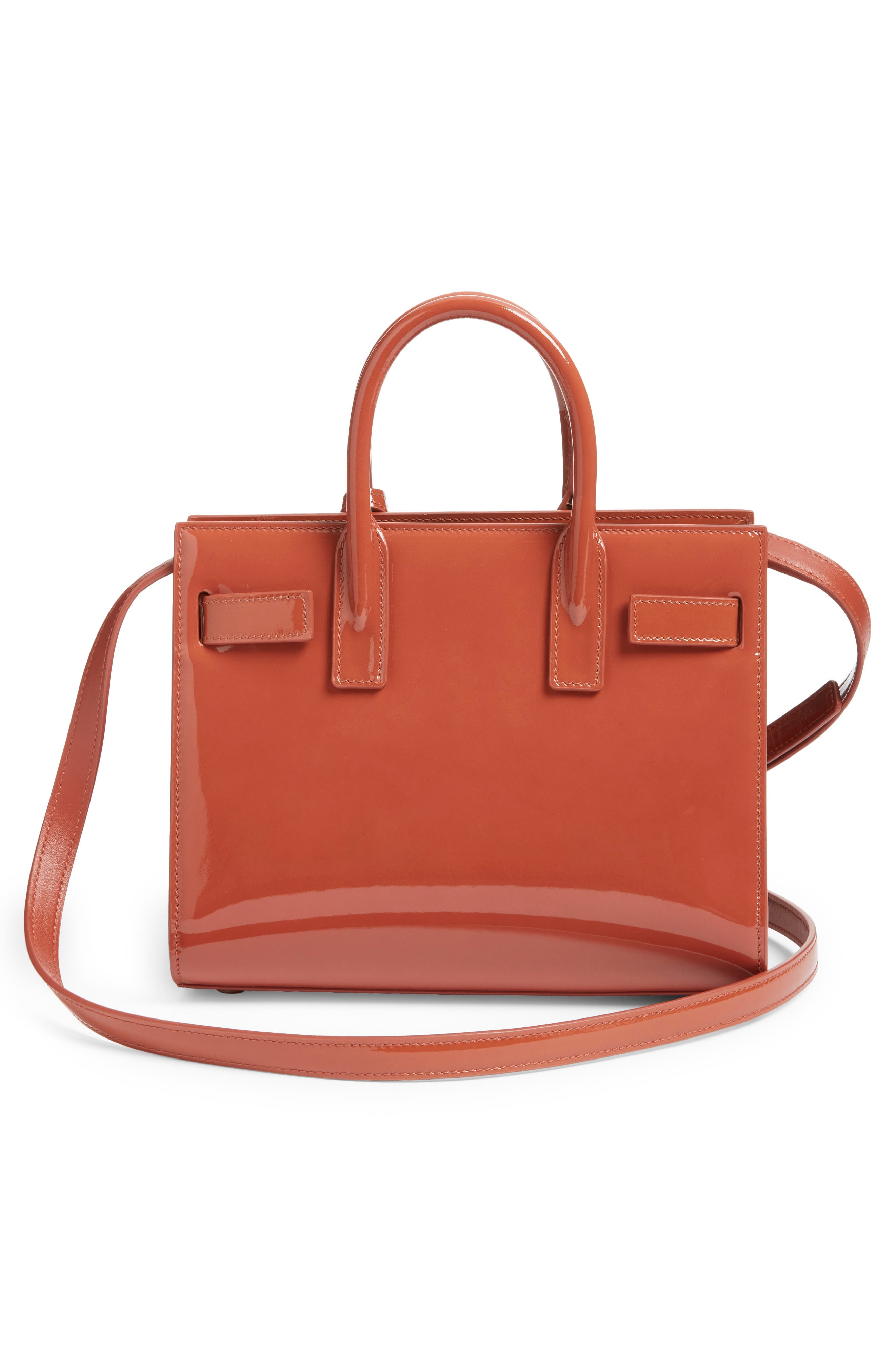 Saint Laurent Nano Sac de Jour Patent Leather Handbag in Mild Rose at Nordstrom - 4