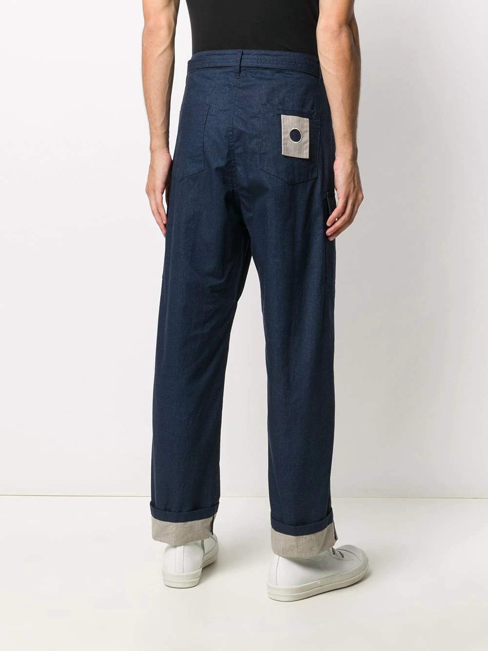 D-ring belted cargo pants - 4