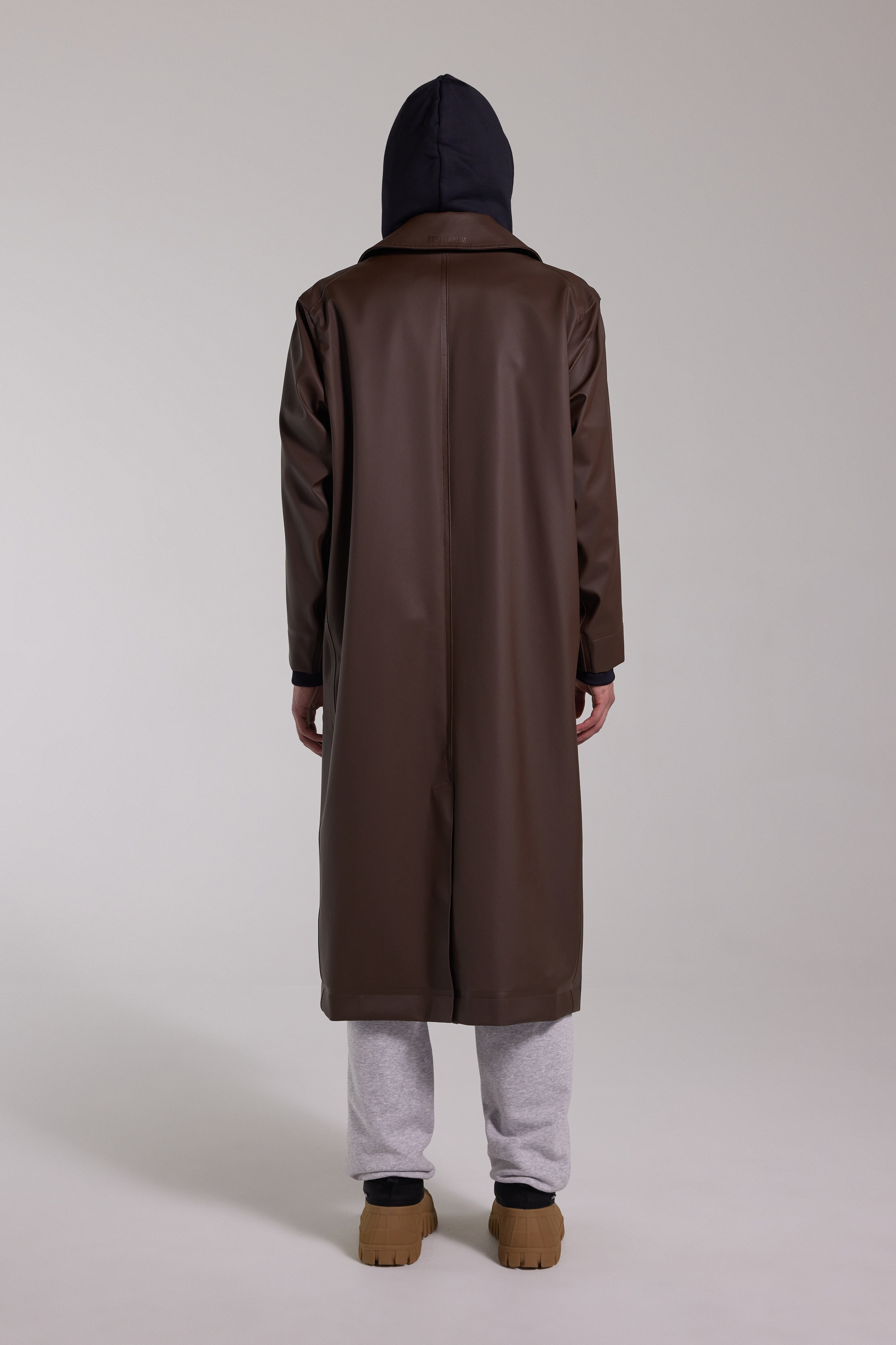 Rosenbad Long Double Breasted Overcoat Dark Brown - 5