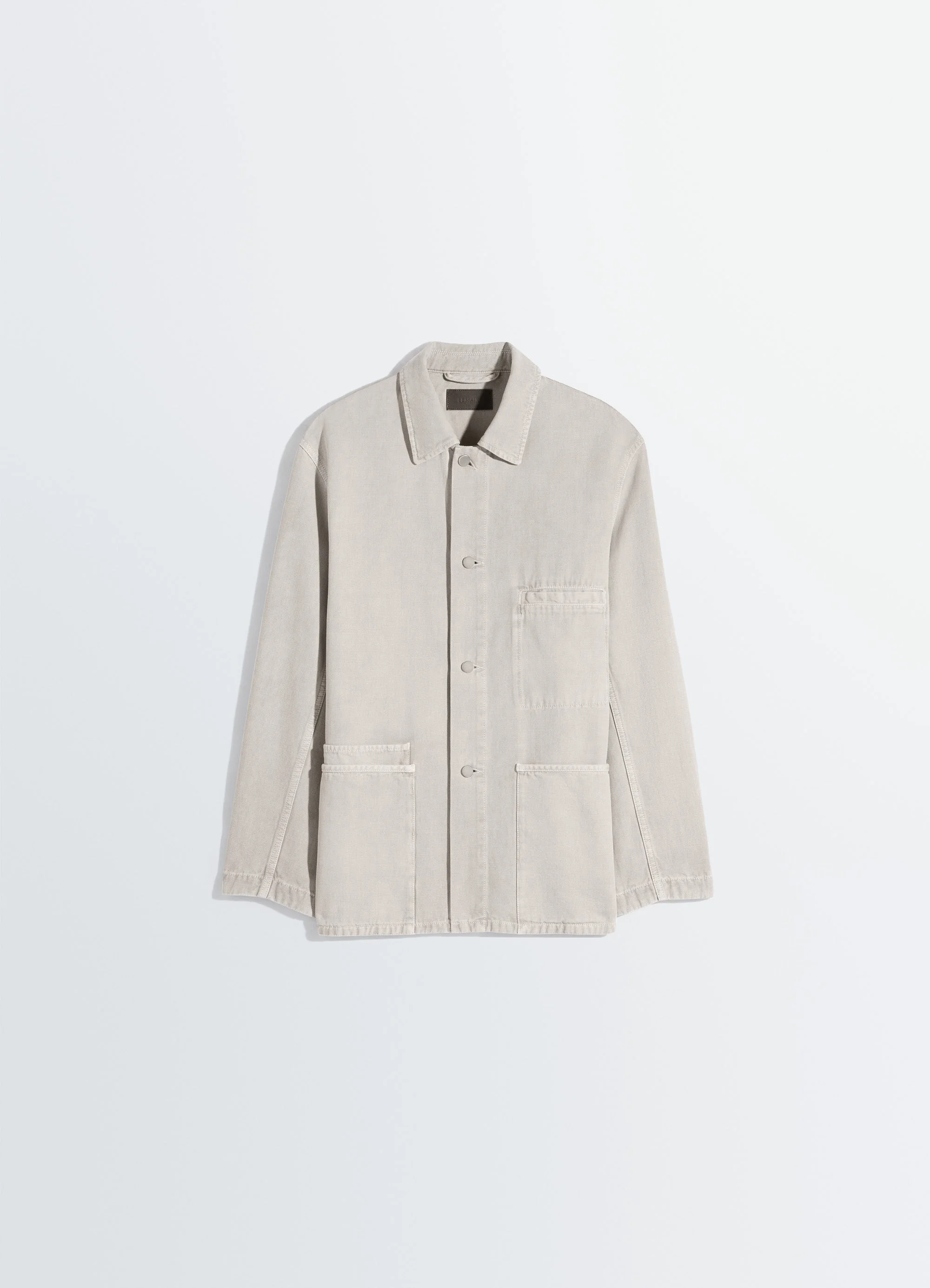 UTILITY OVERSHIRT IN SNOW BROKEN TWILL - 1