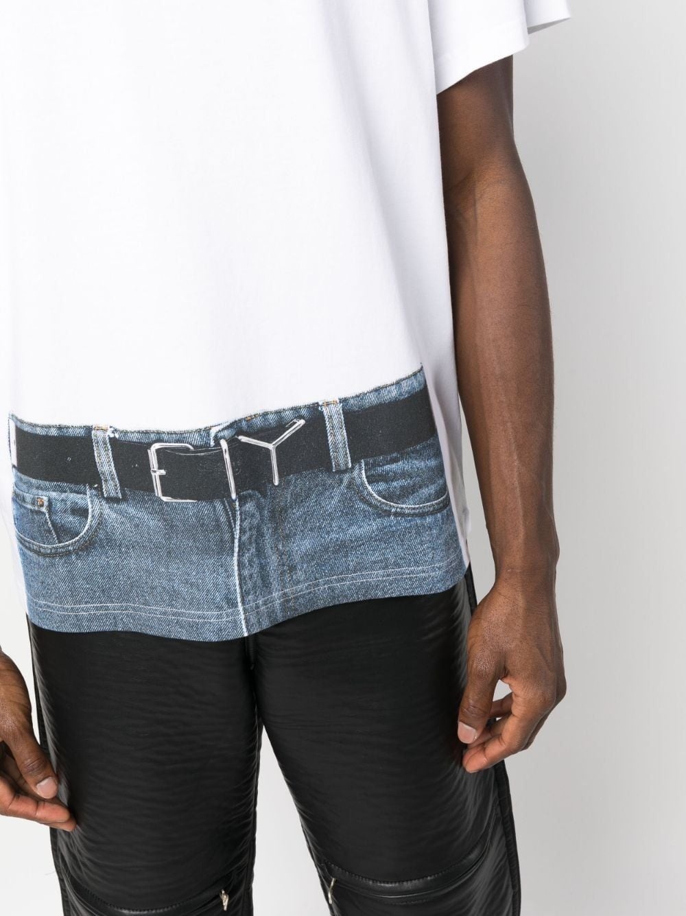 Trompe L'Oeil Belt-print T-shirt - 6
