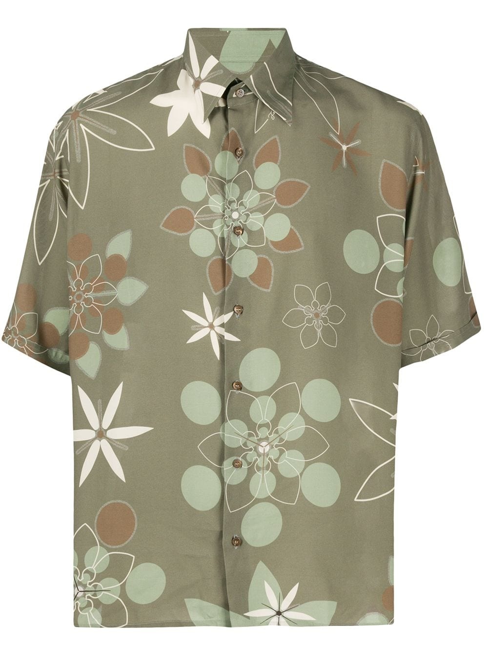 short sleeve Kaleido print shirt - 1