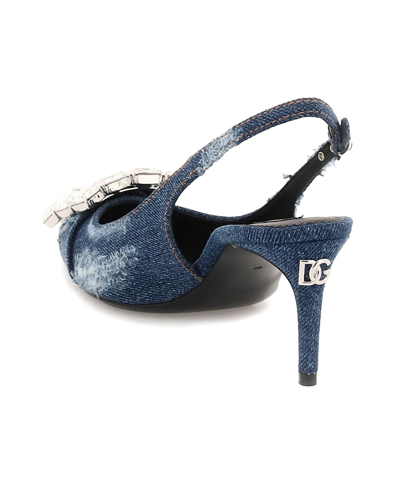 Slingback In Denim - 3