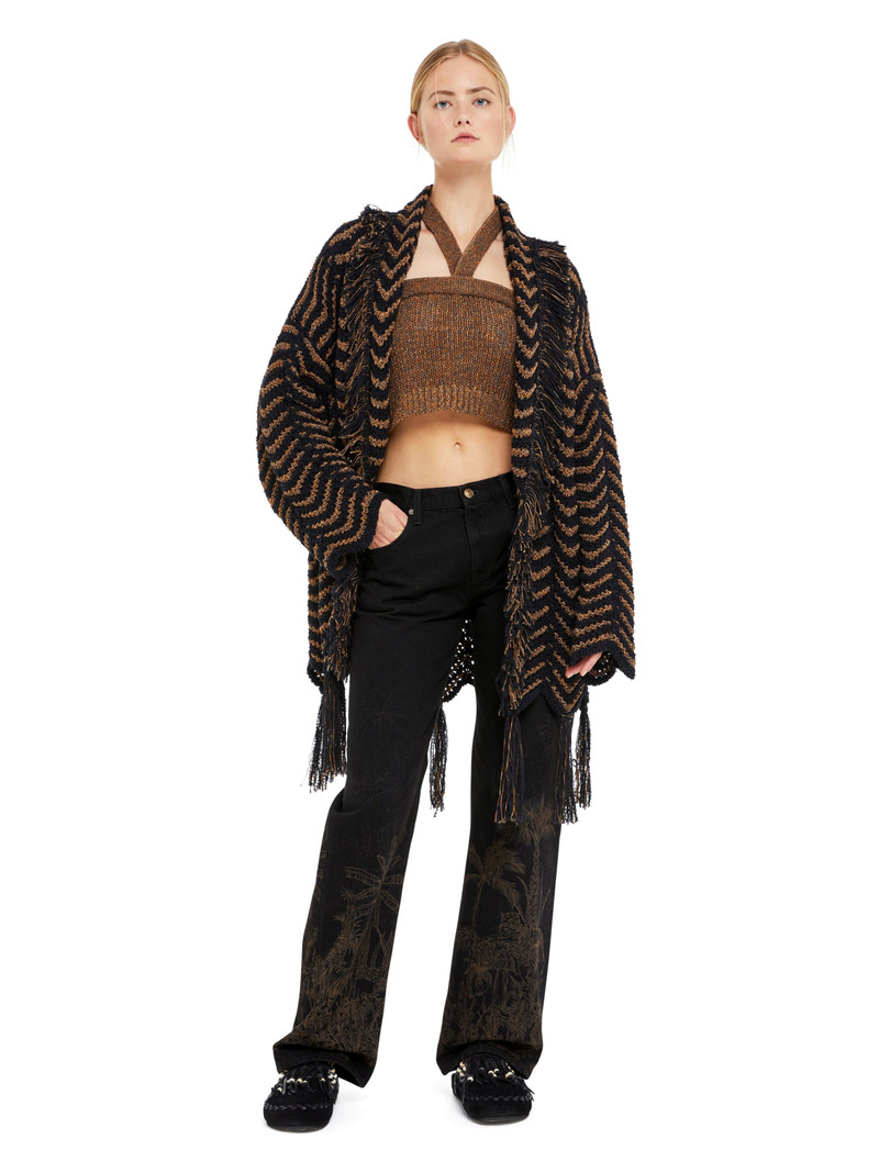 Alanui Jungle Toile De Jouy Denim Pants outlook