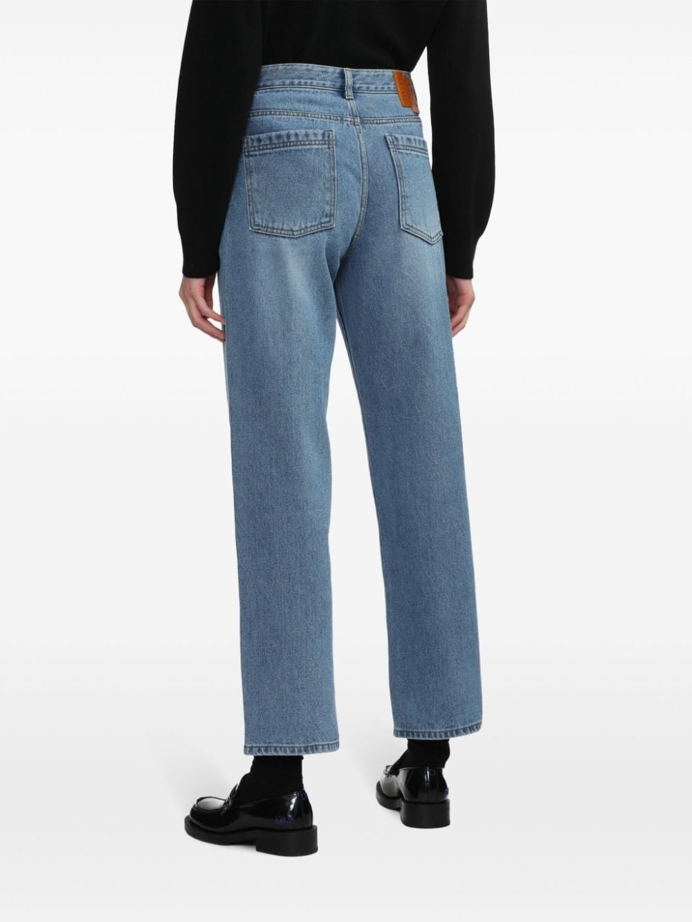 high-rise straight jeans - 4