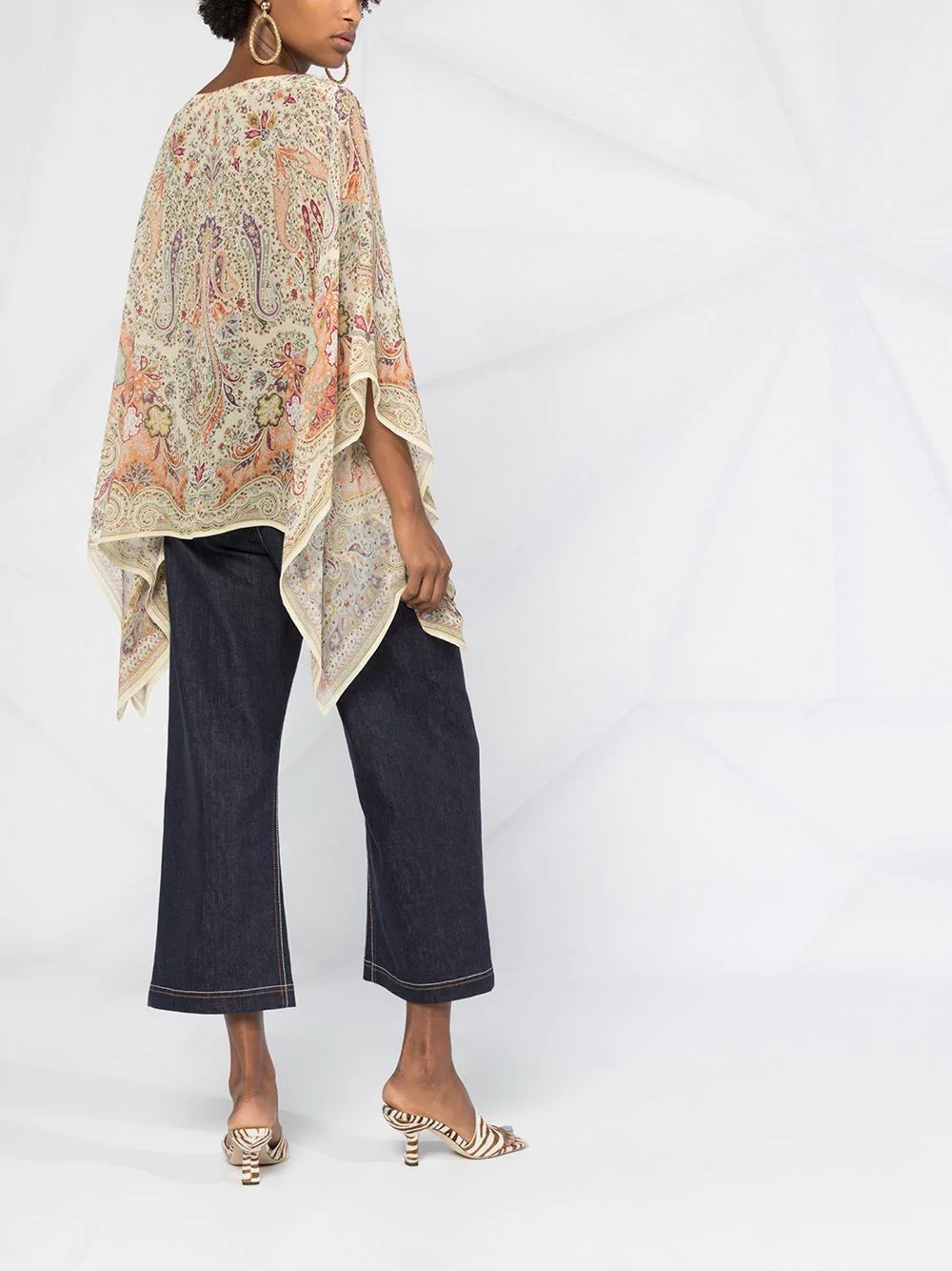 paisley print tunic top - 4