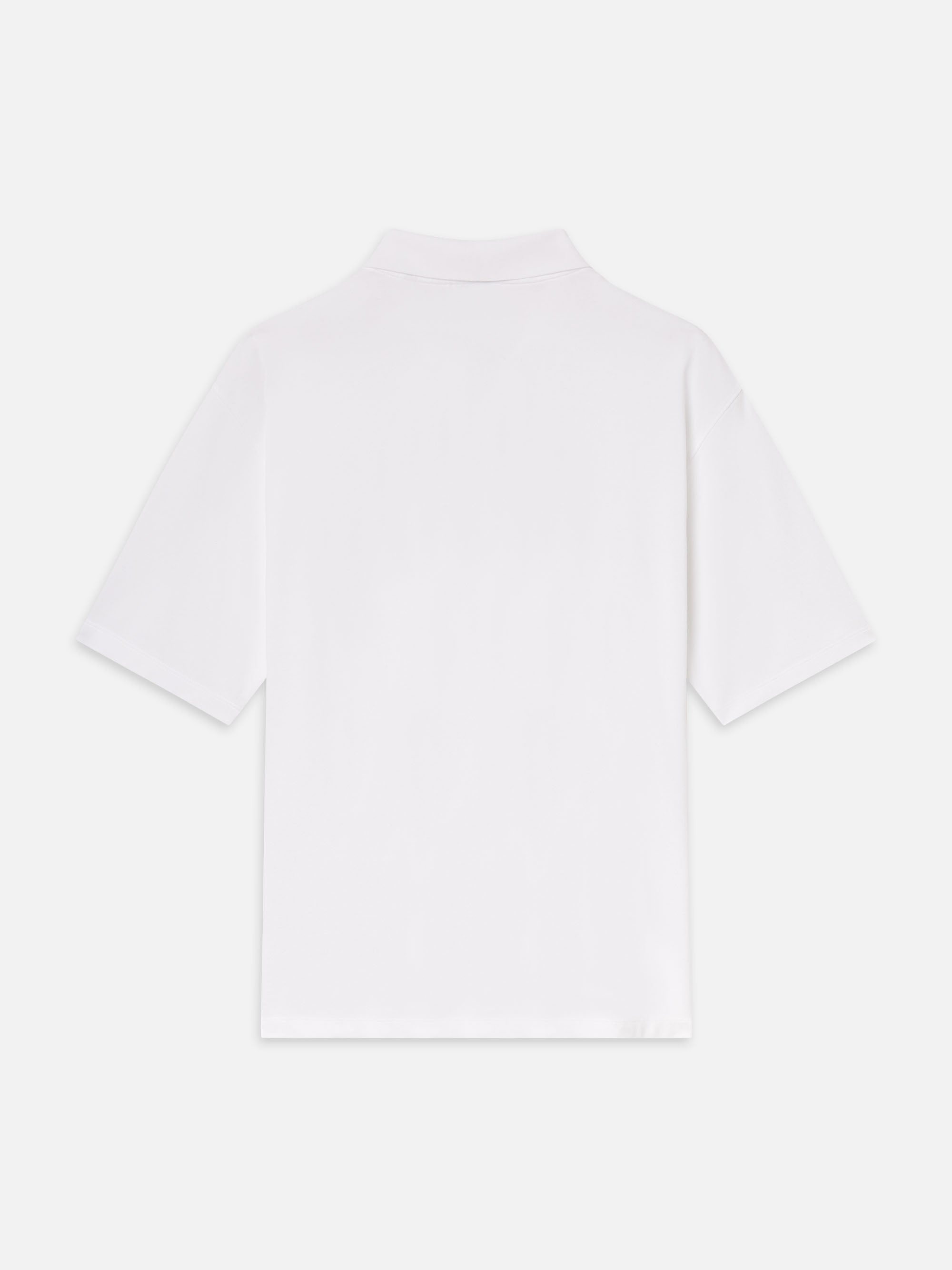 Light Pique Polo in White - 5