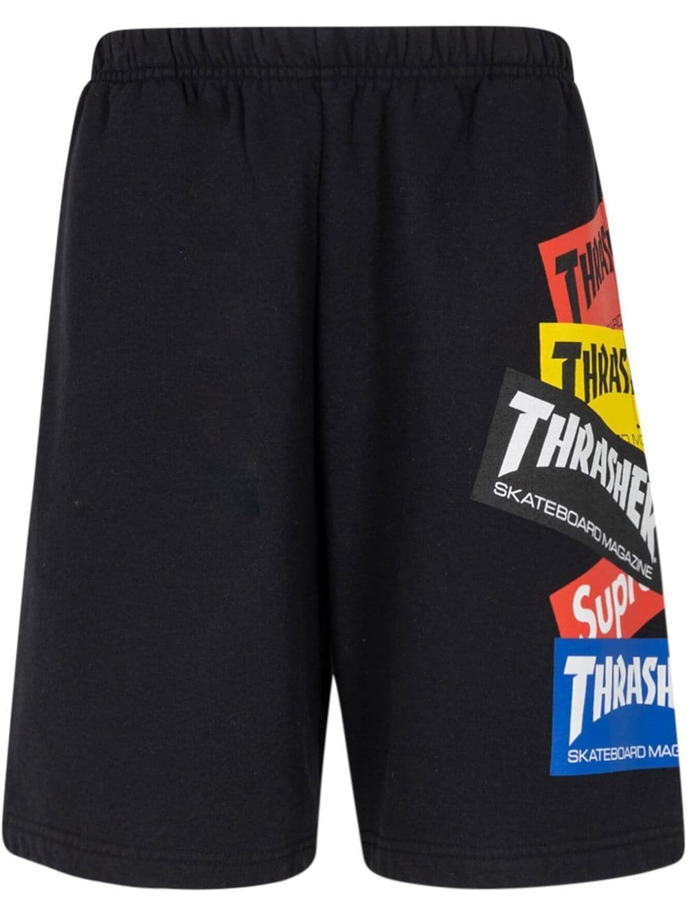 x Thrasher multi logo track shorts - 1