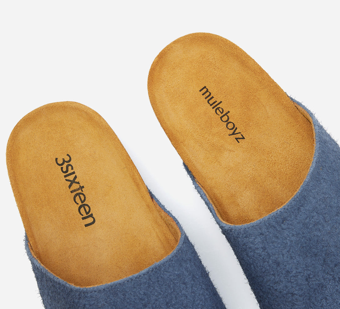 Mule - Shaggy Petrol Suede - 4