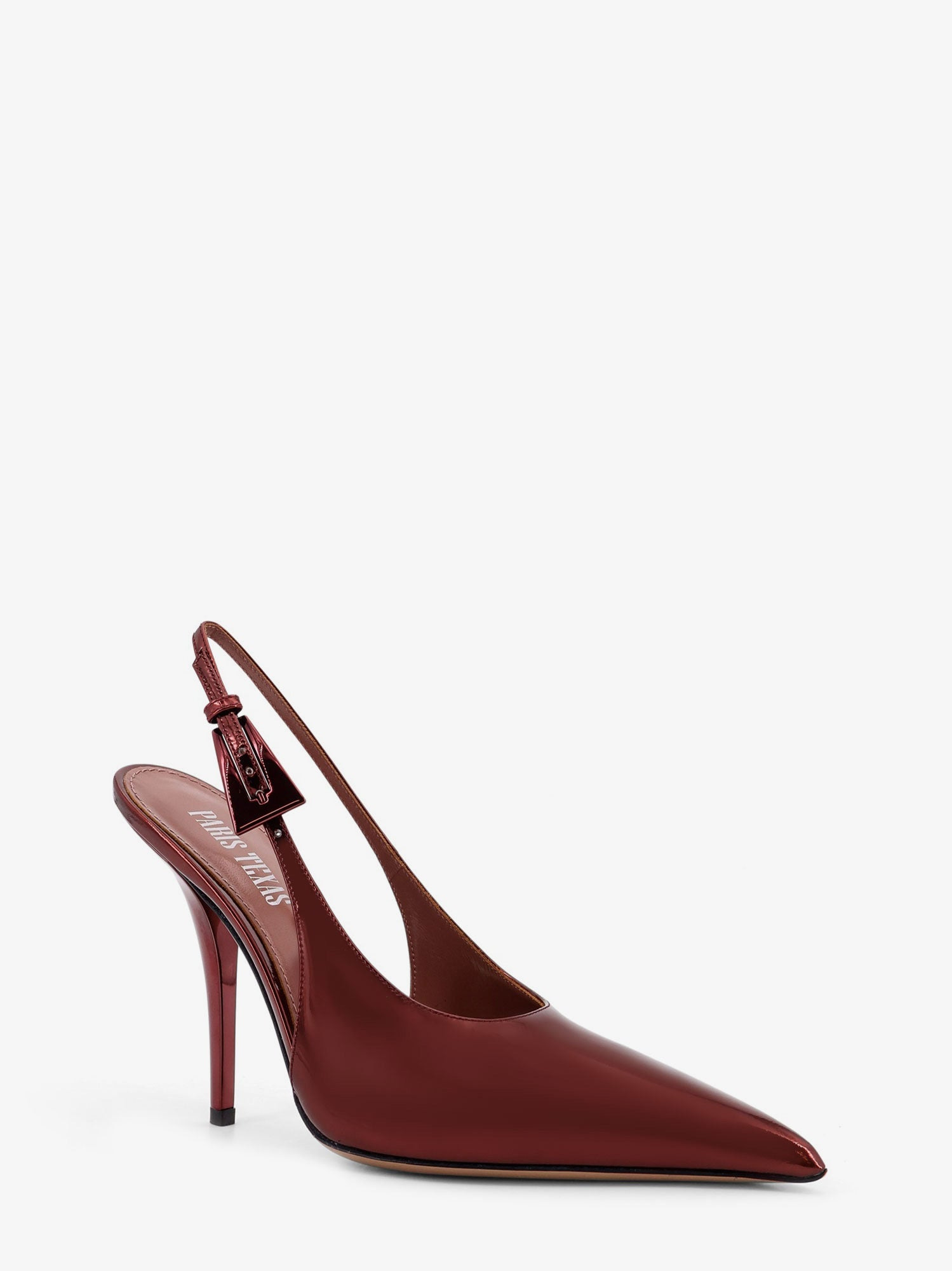 Paris Texas Women Jessica Slingback Mirror Leather Pumps - 2