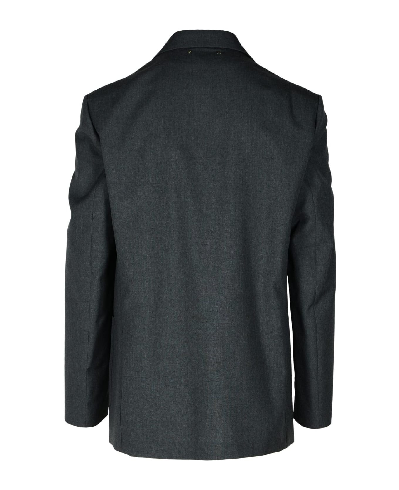 Grey Wool Blazer - 3