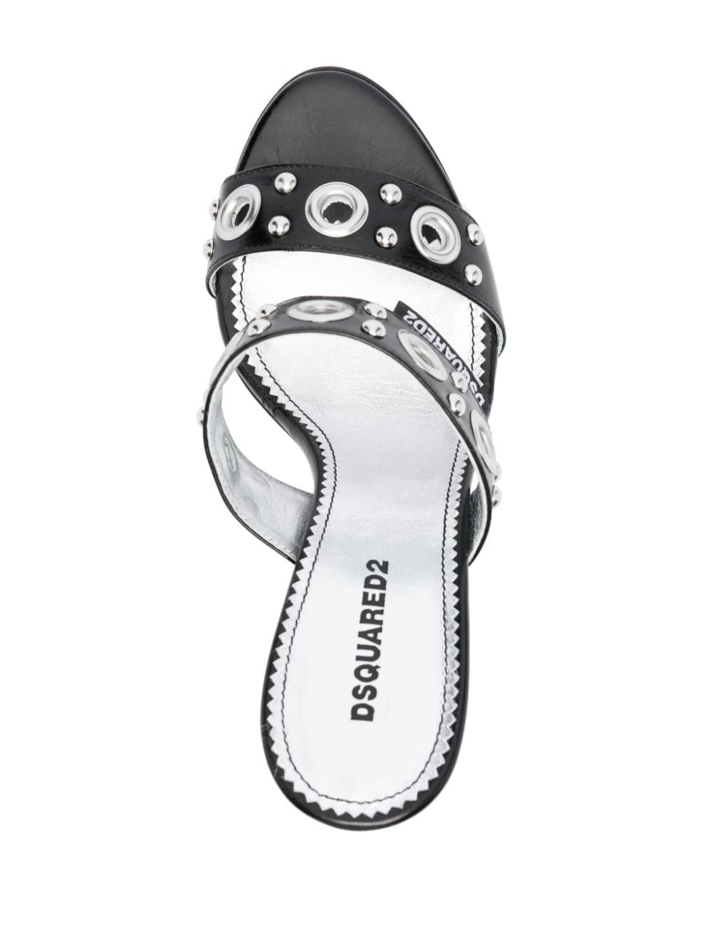 Gothic 100mm leather sandals - 4