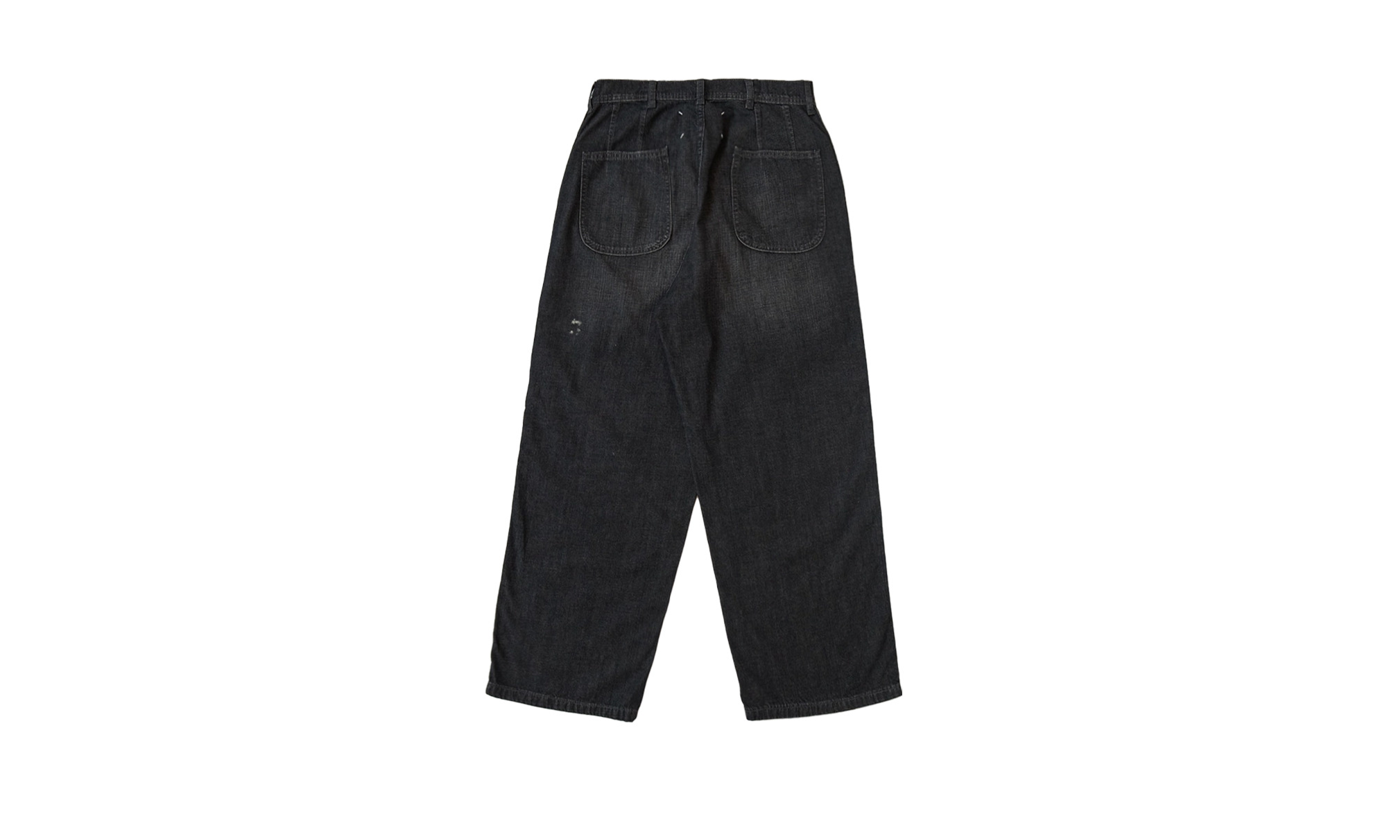 Washed Relaxed Fit Jeans "Black" - 2
