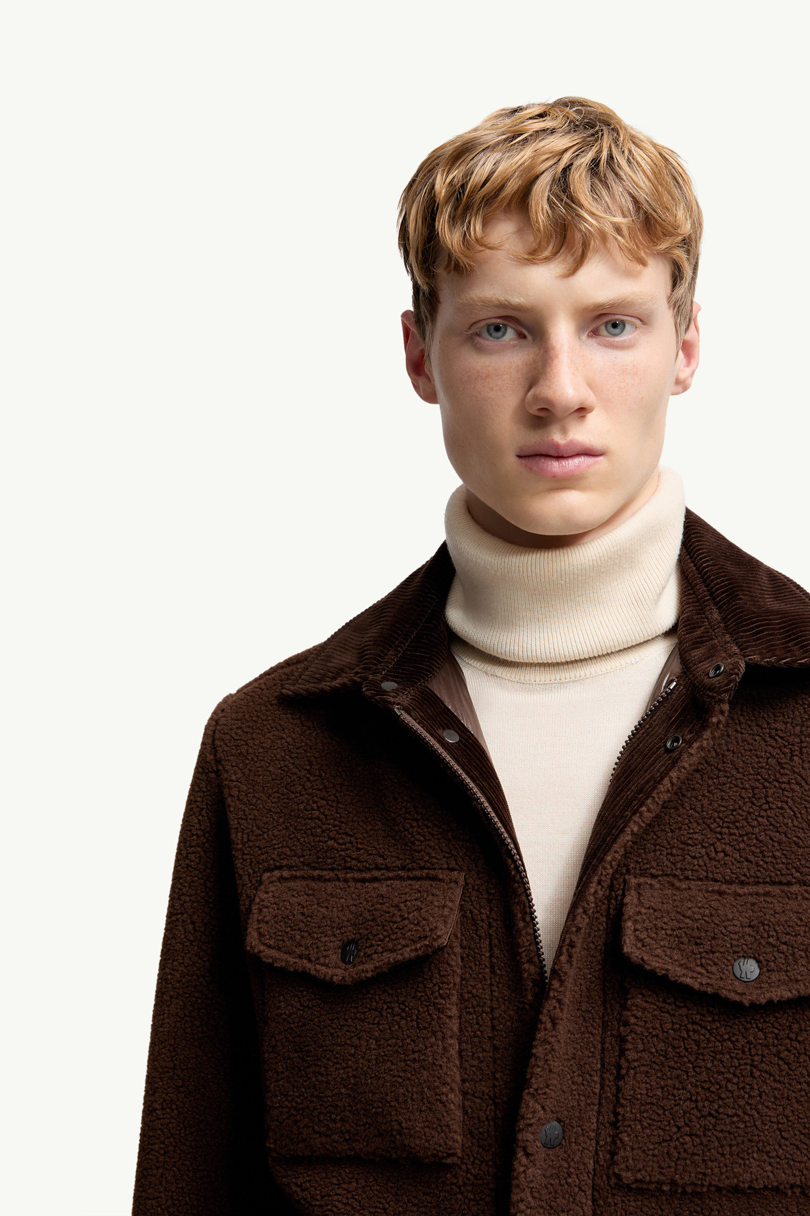 Teddy Corduroy-Trimmed Shirt Jacket - 7