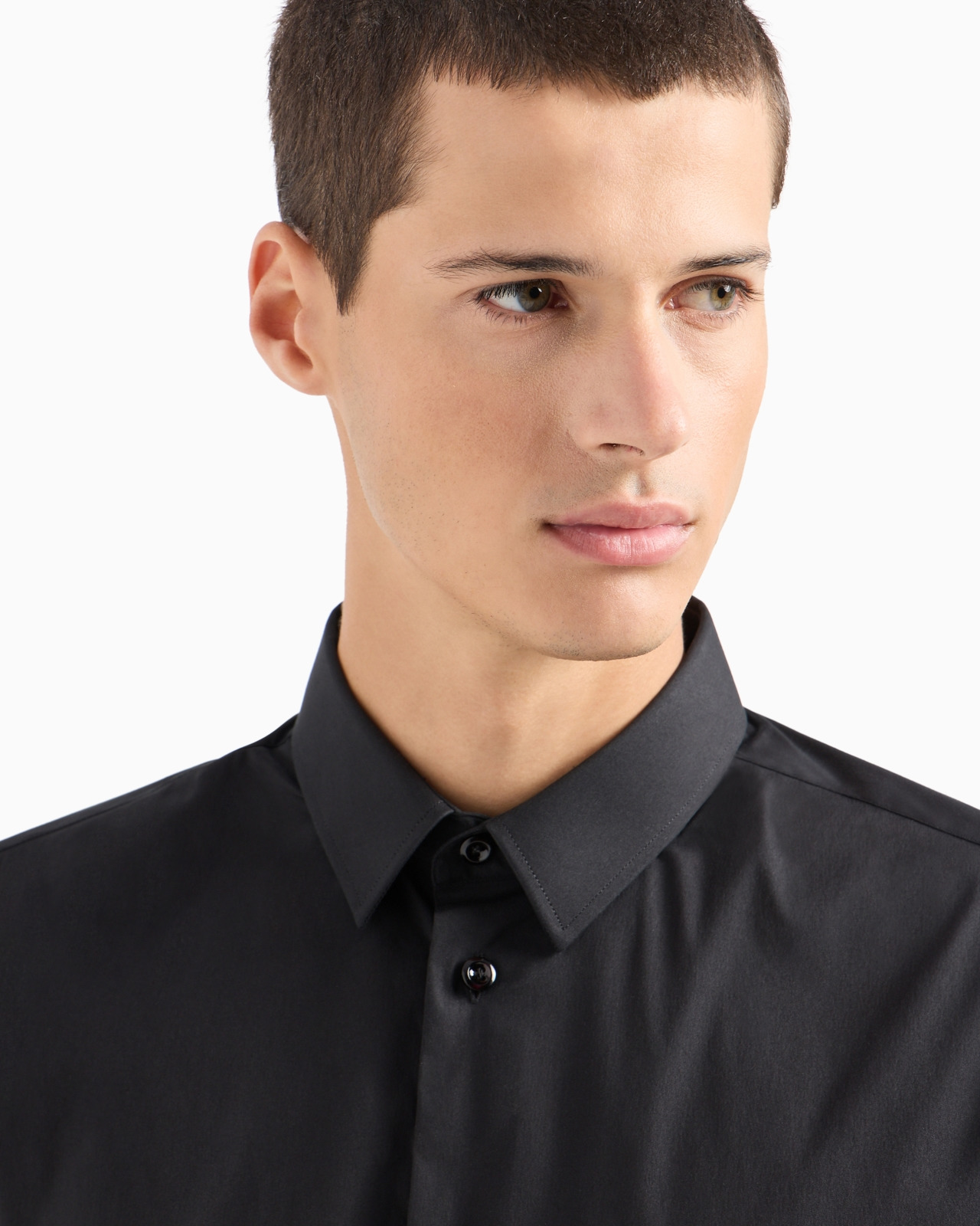 STRETCH COTTON POPLIN SHIRT - 5