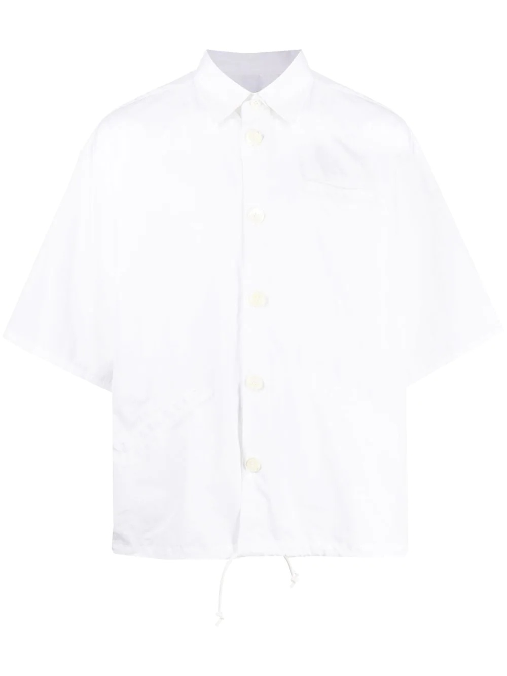 jetted-pocket short-sleeved shirt - 1