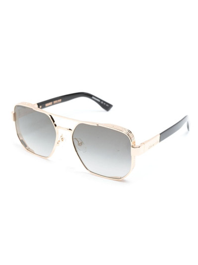 DSQUARED2 metallic-effect pilot-frame sunglasses outlook