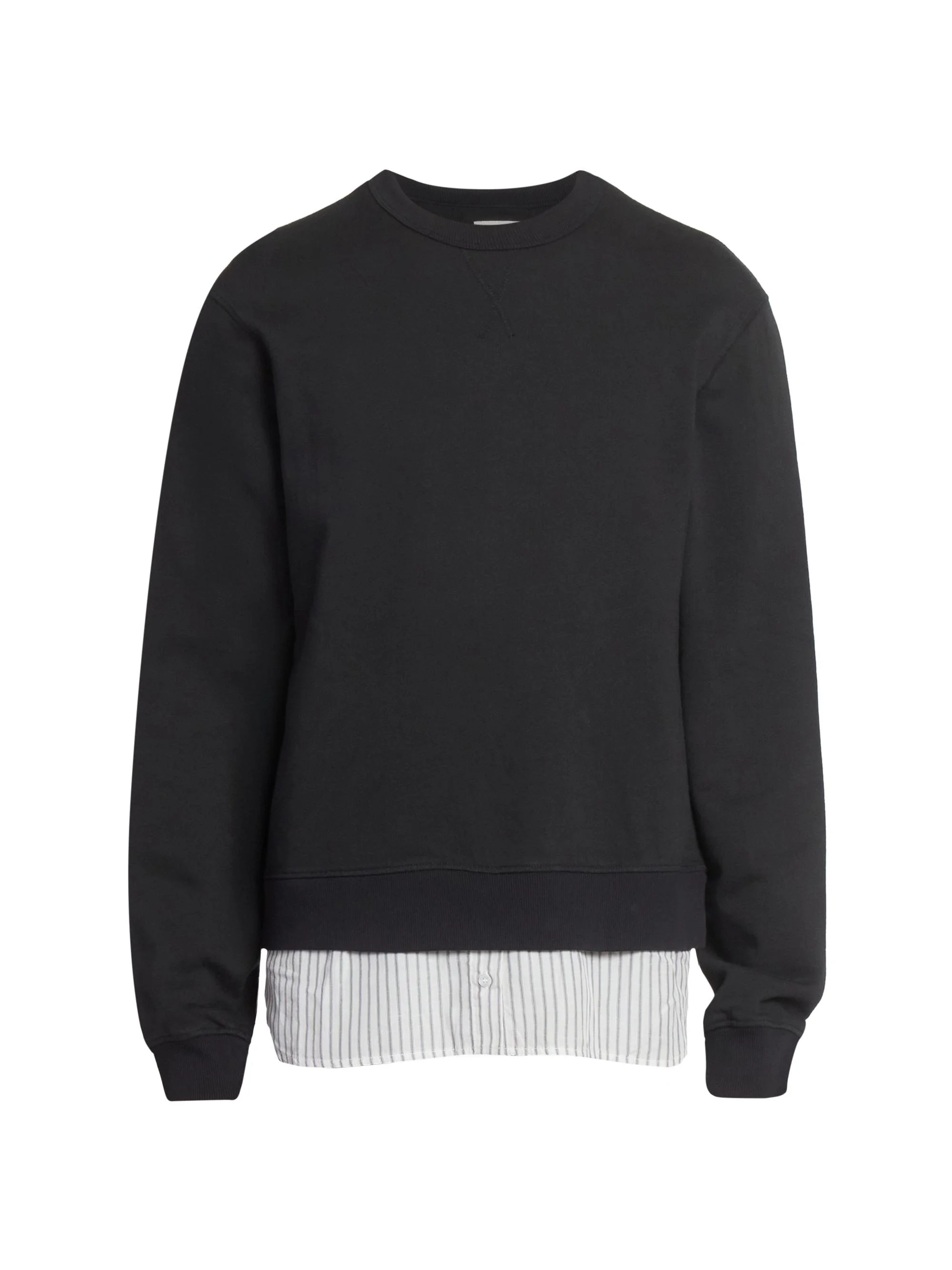 Men Darius Cotton Sweatshirt - Black White - 1
