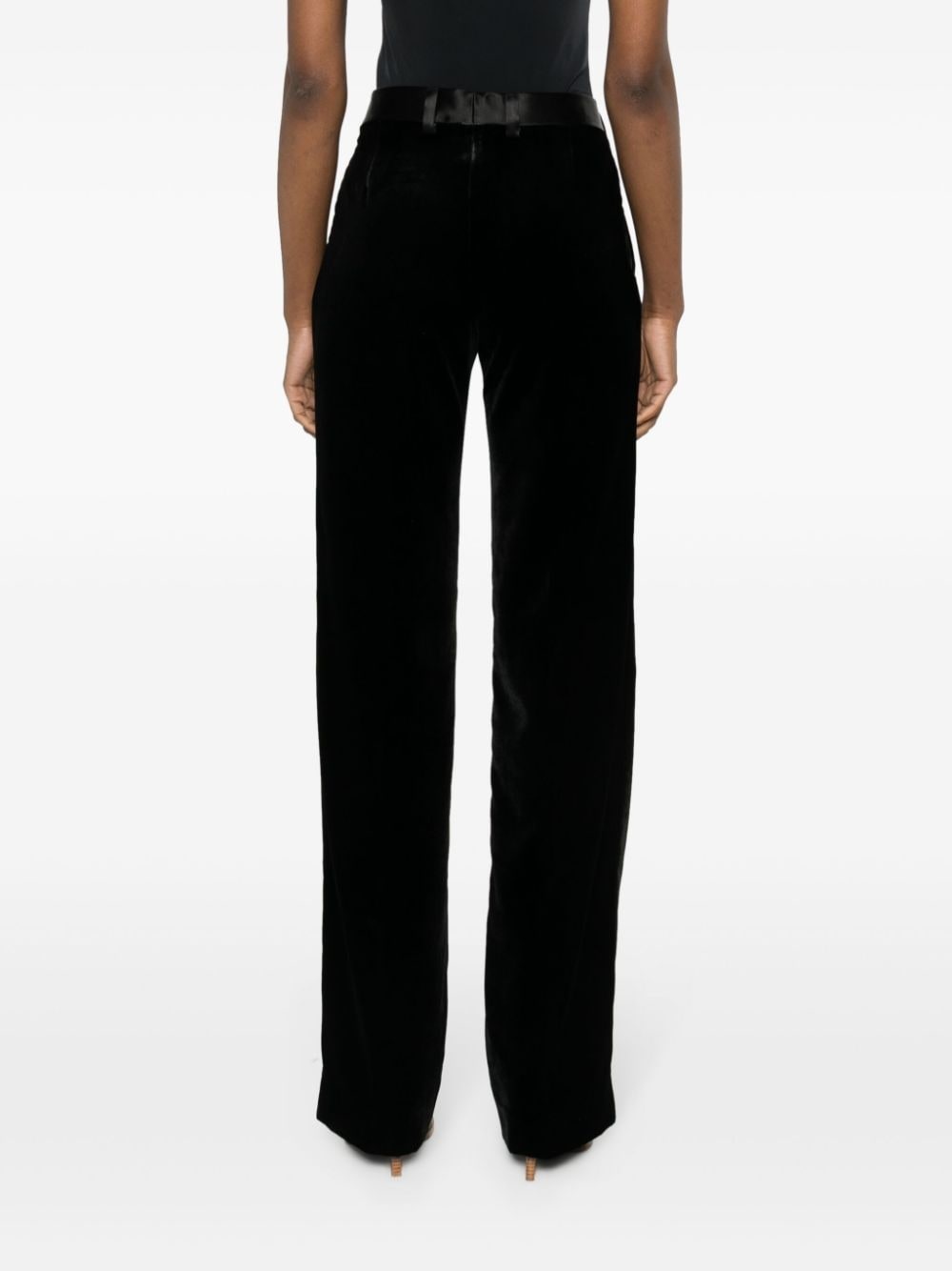 tailored velvet trousers - 4