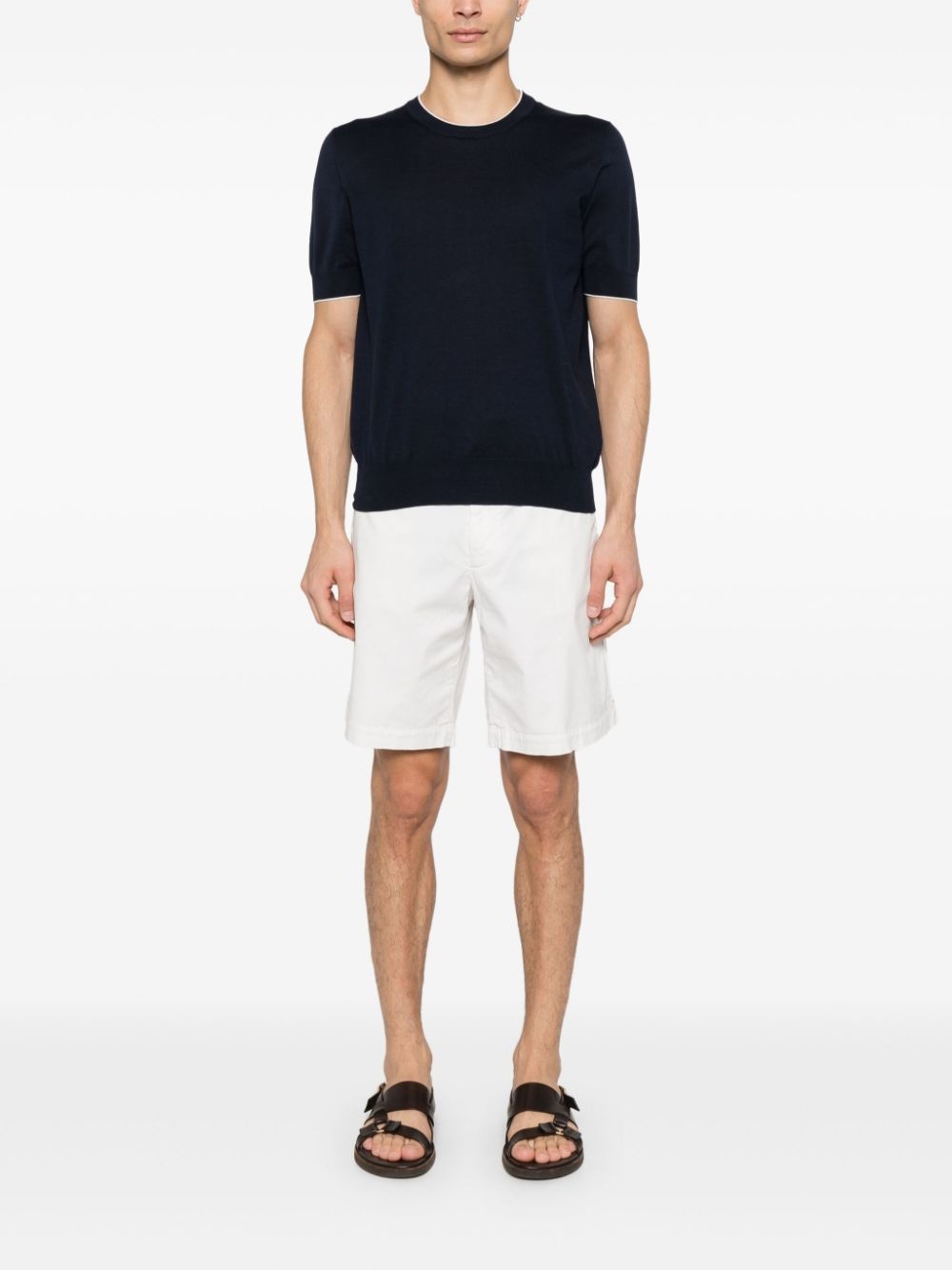 contrast-trim T-shirt - 2