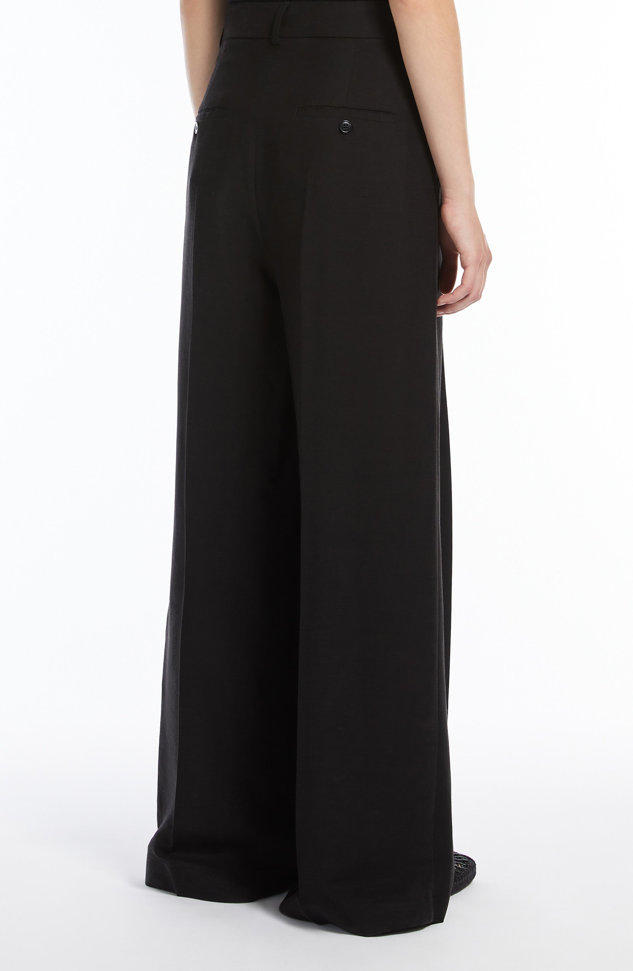 Weekend Max Mara Veliero Wide Leg Pants in Black at Nordstrom - 2