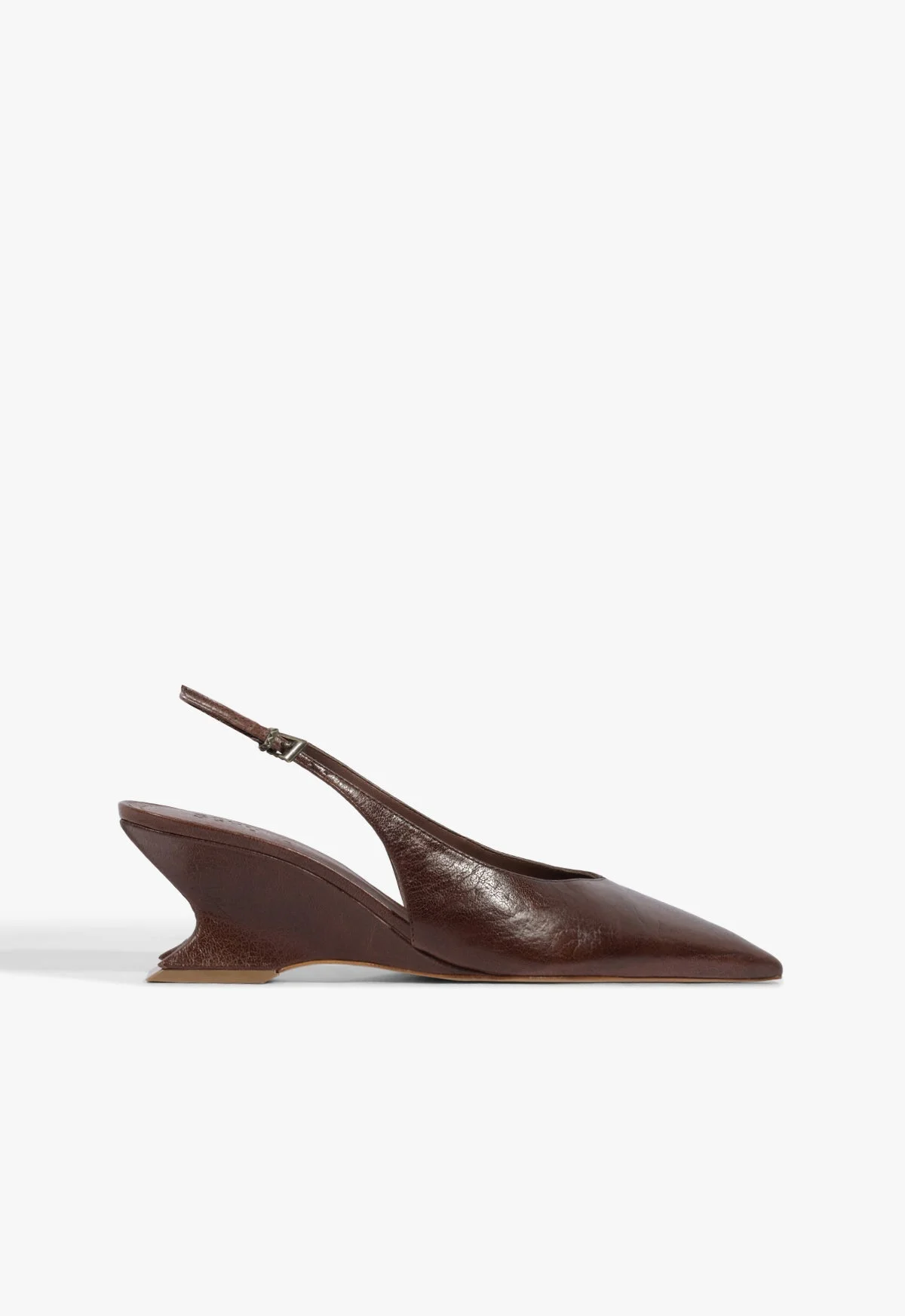 Siena Mid Buckle Leather Pump - 1