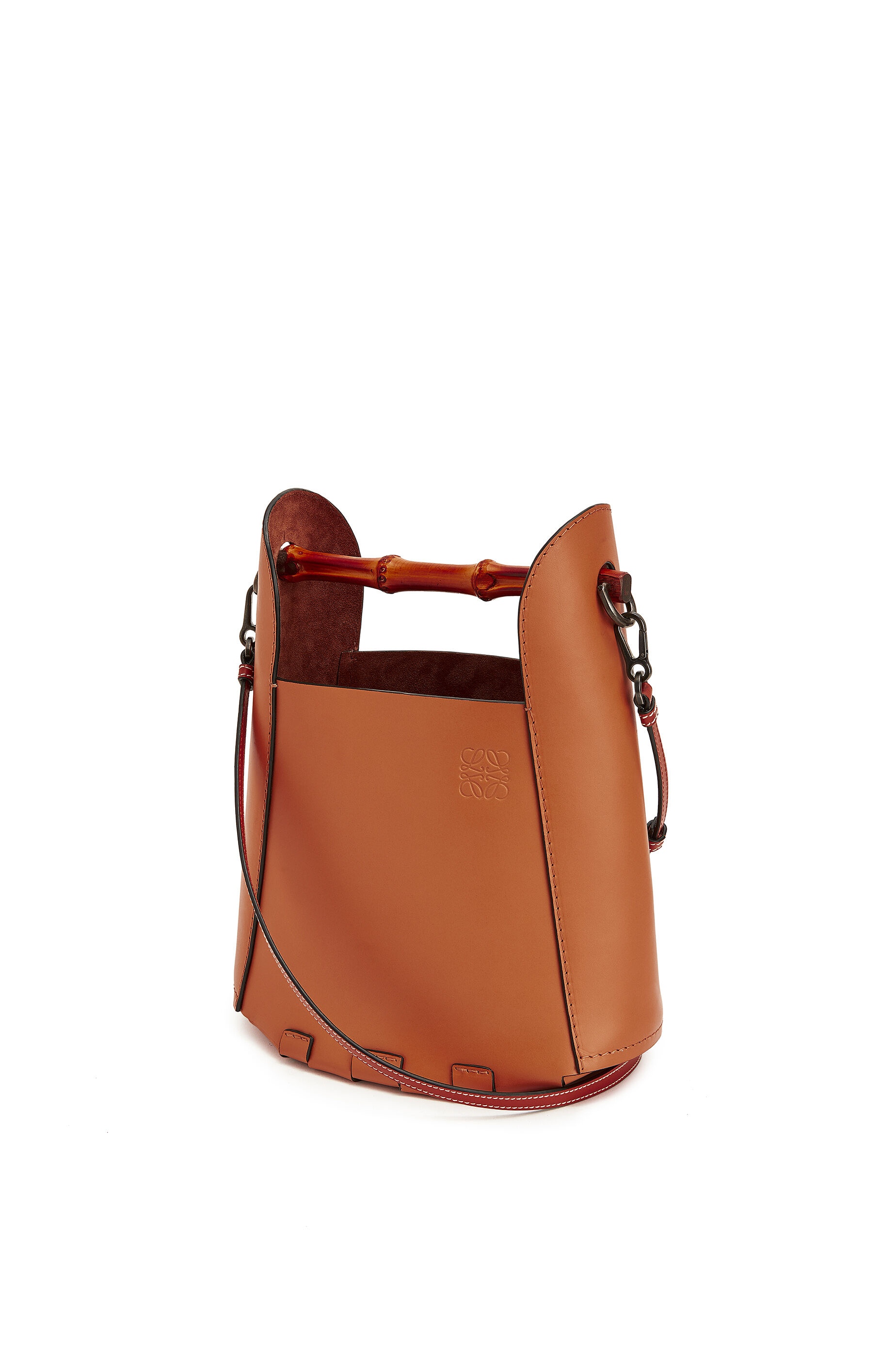 Bamboo bucket bag in calfskin - 3