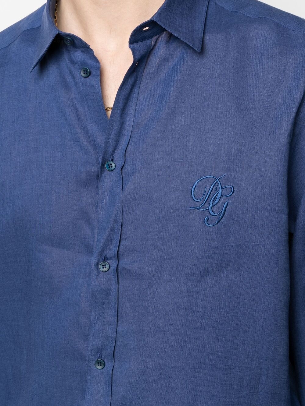 embroidered logo shirt - 5