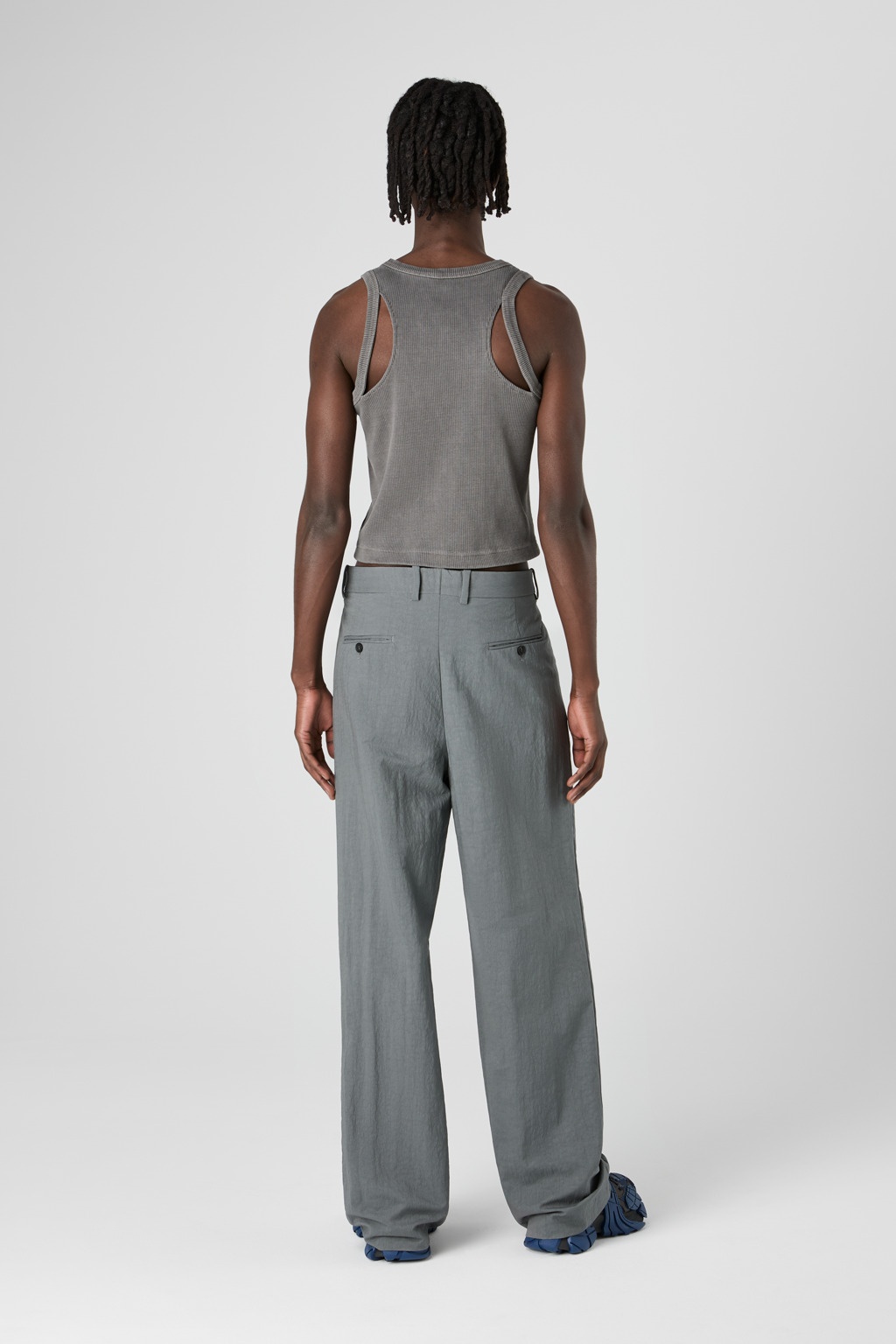 Gray Technical Suit Trousers - 5