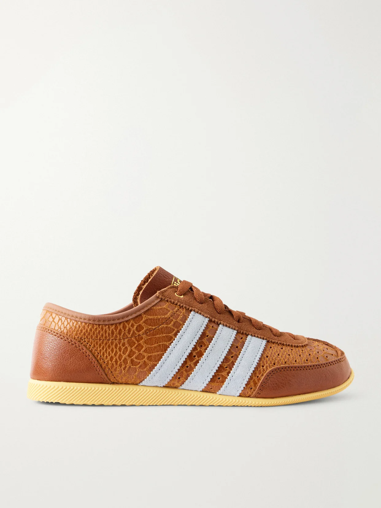 Japan Decon W Perforated Suede-trimmed Leather Sneakers - 1