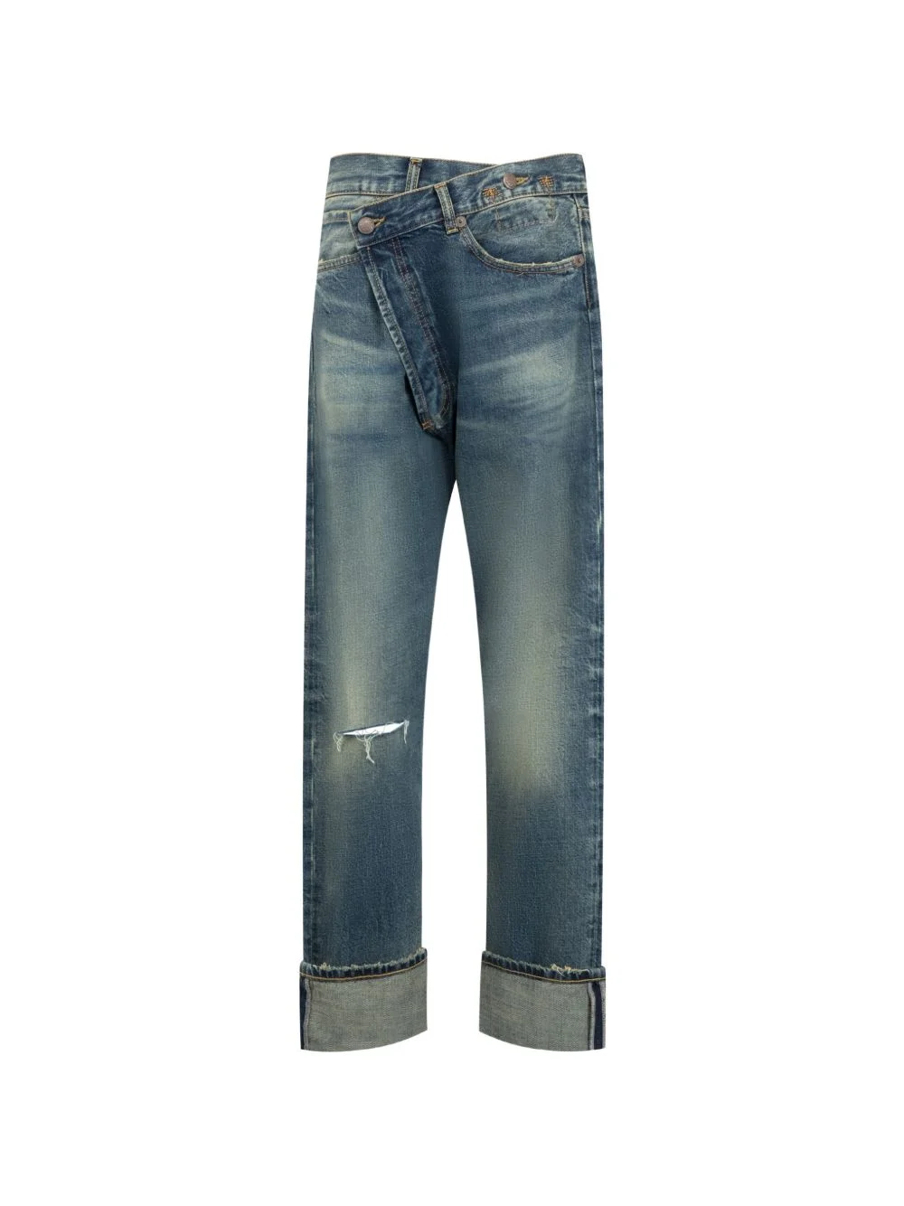 crossover straight-leg jeans - 1