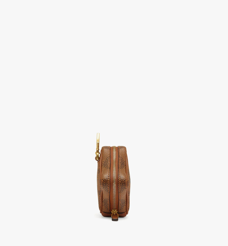 MCM Himmel Zip Pouch Charm in Lauretos outlook