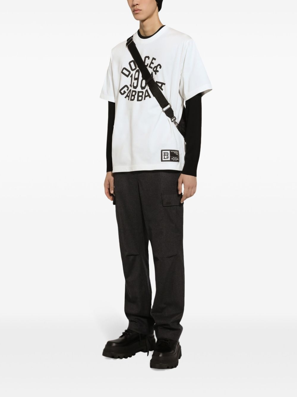 logo-print T-shirt - 3