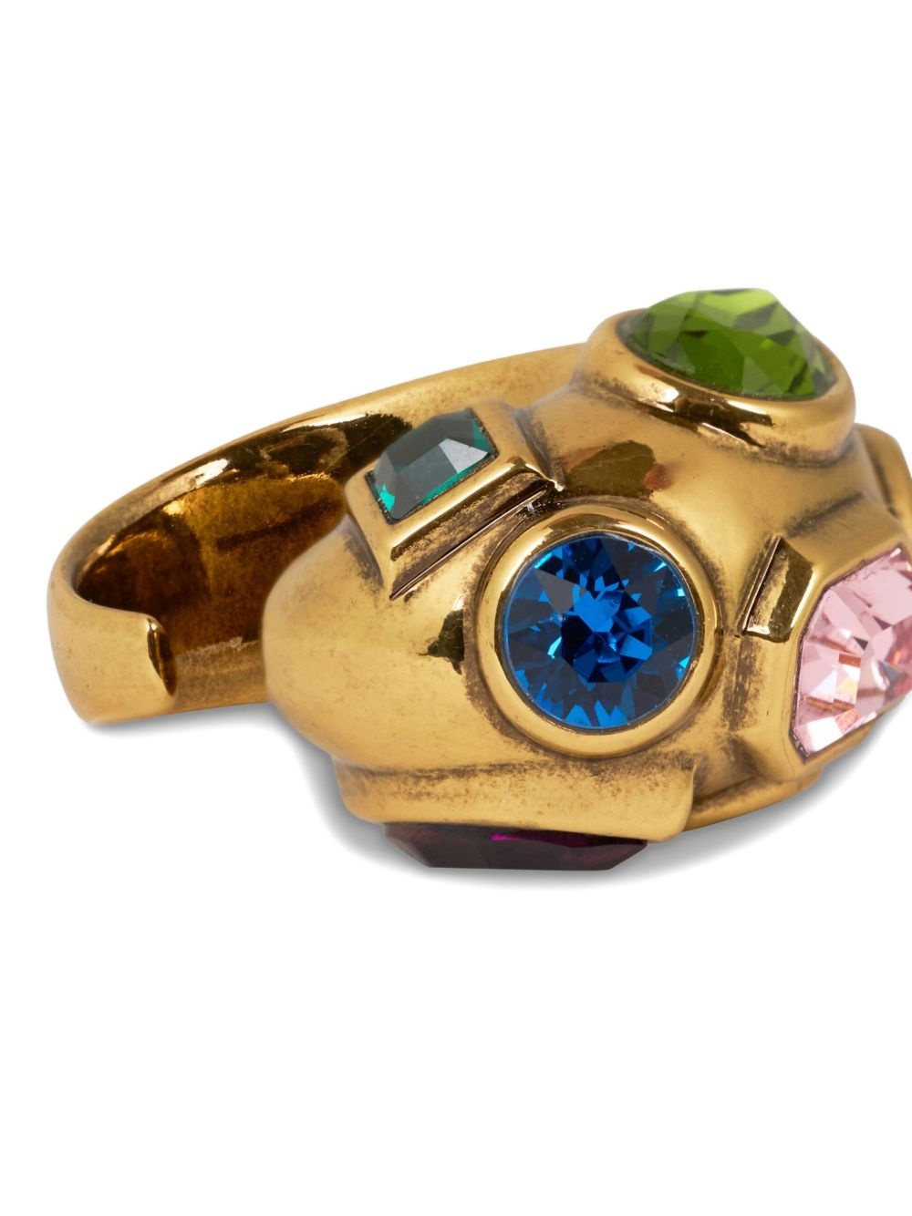 crystal-embellished ring - 3
