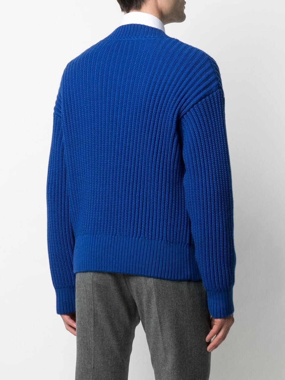 ribbed-knit crew-neck jumper - 4