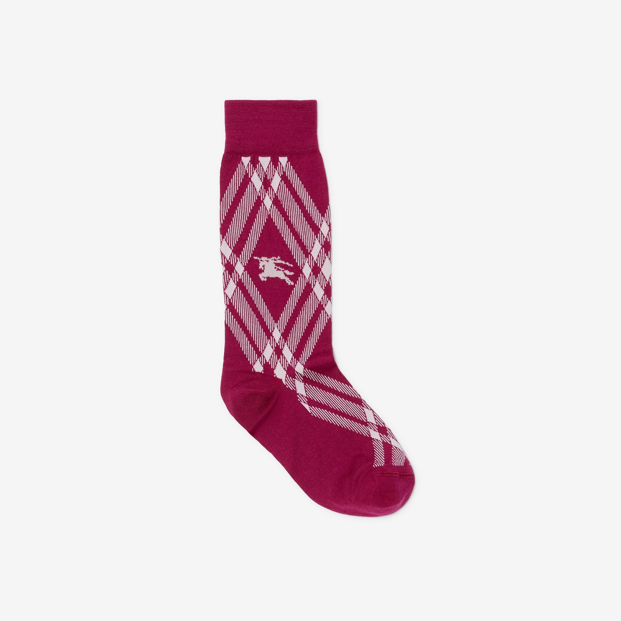 Check Cotton Blend Socks - 1