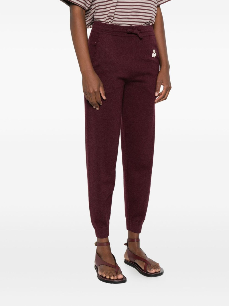 embroidered logo drawstring track pants 3