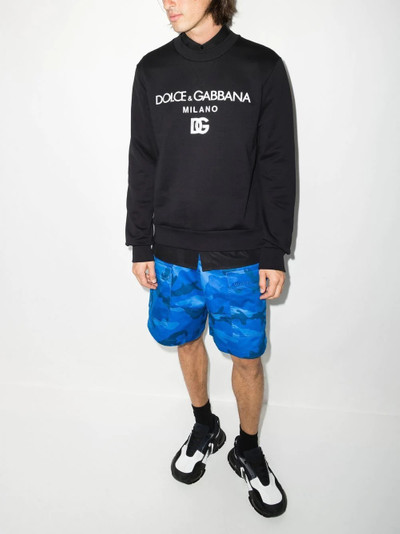 Dolce & Gabbana logo-print crew neck sweatshirt outlook