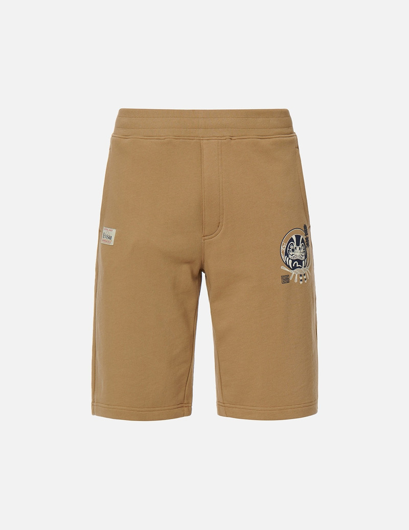 DARUMA AND SHIMENAWA PRINT SWEAT SHORTS 1