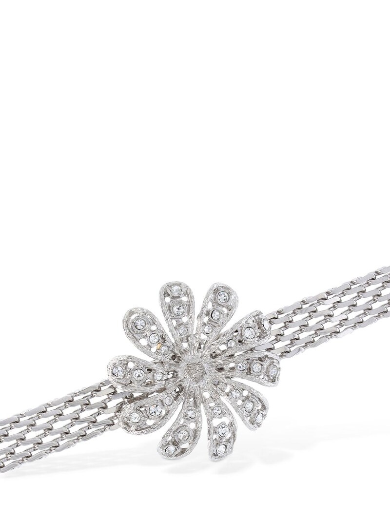 CHAIN CHOKER W/ DAISY EMBELLISHMENT - 3