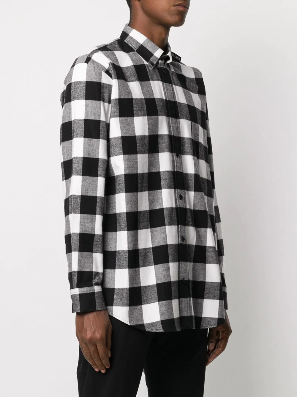 checked cotton shirt  - 3