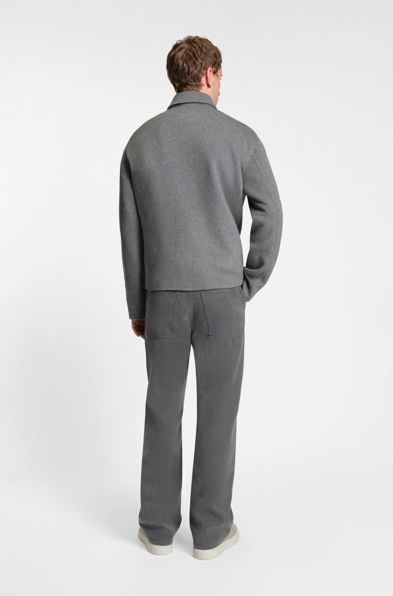 MELANGE RELAXED-FIT JACKET IN A WOOL BLEND 4