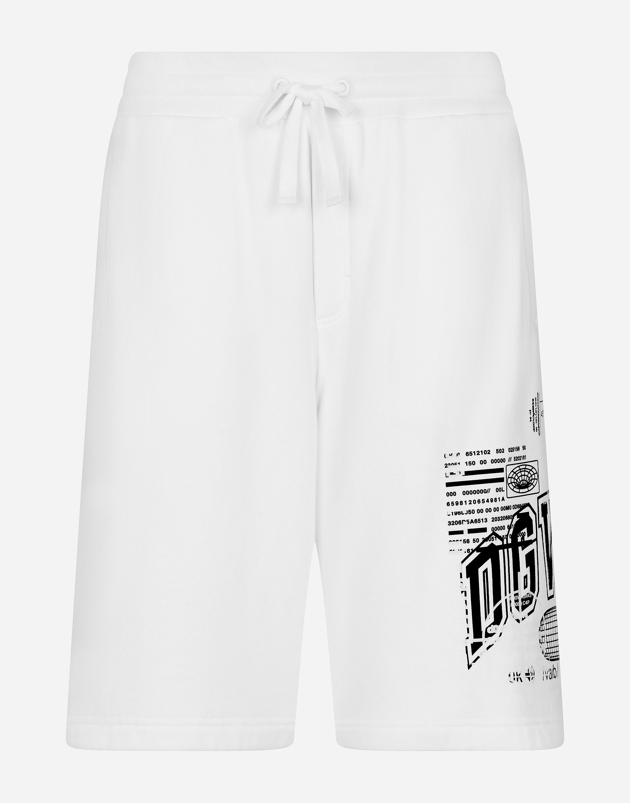 Jersey jogging shorts with DGVIB3 print and logo - 2