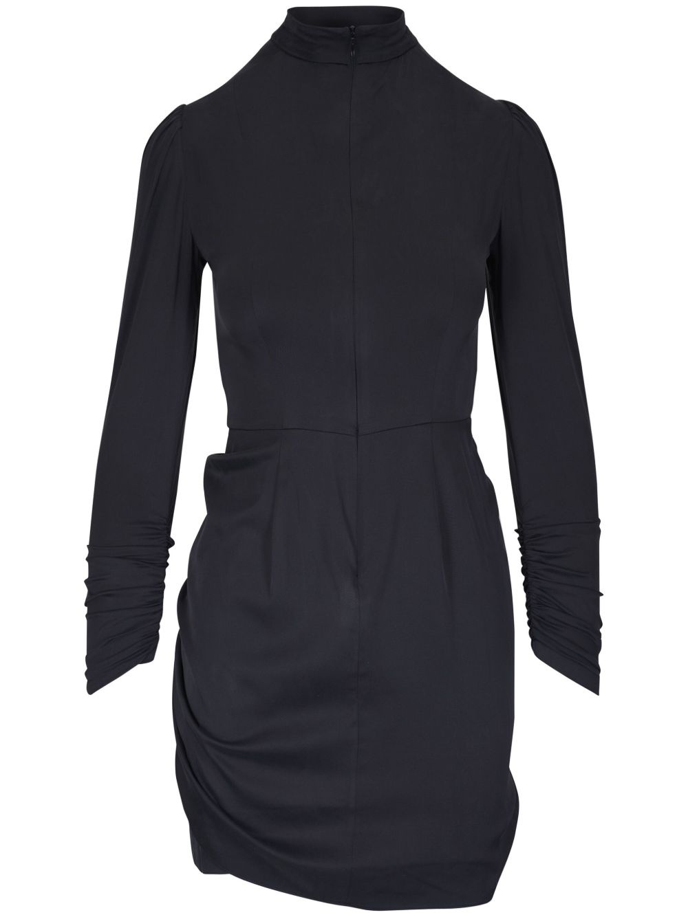 draped mini dress - 1