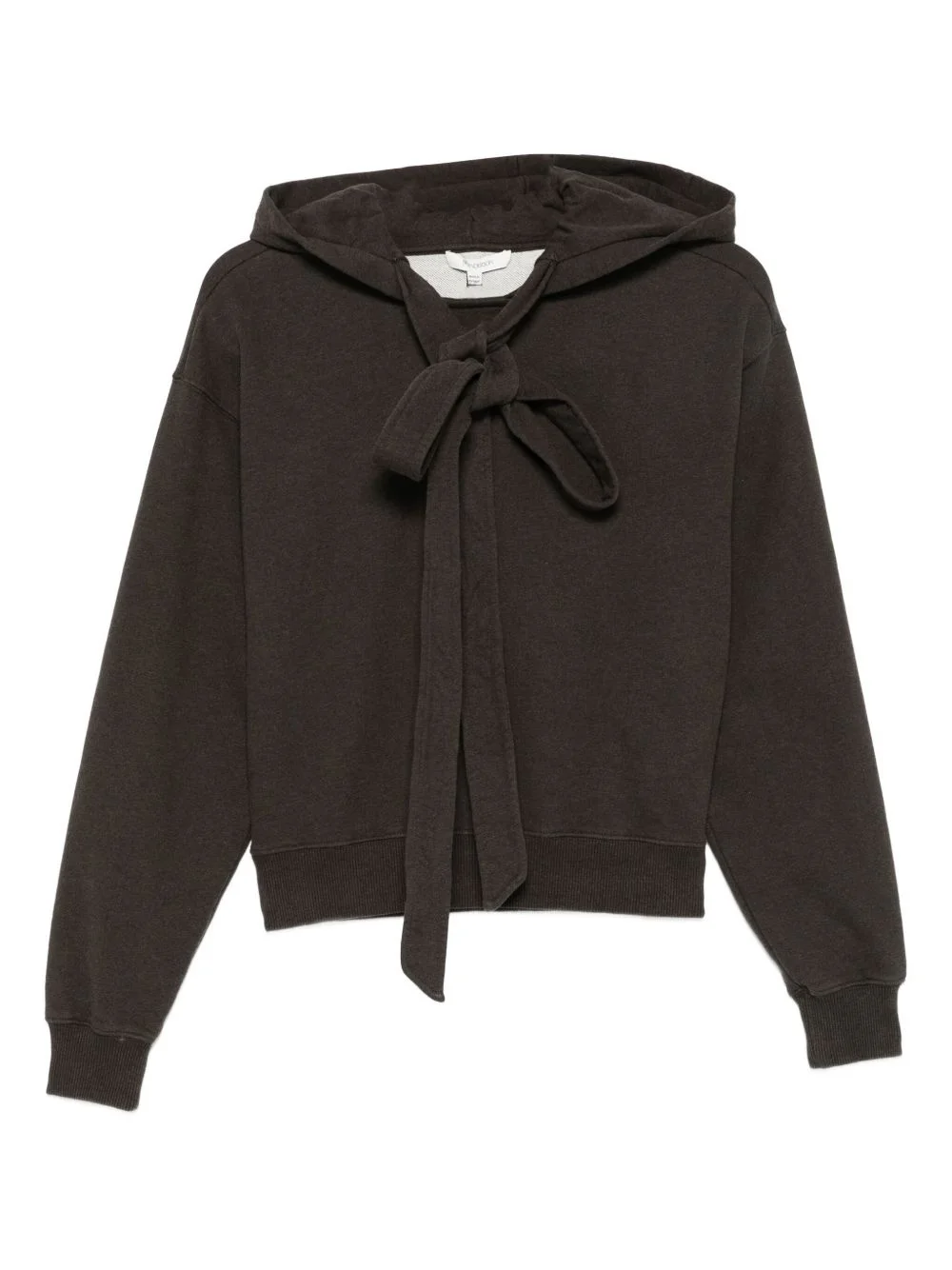 tie-fastening hoodie - 1