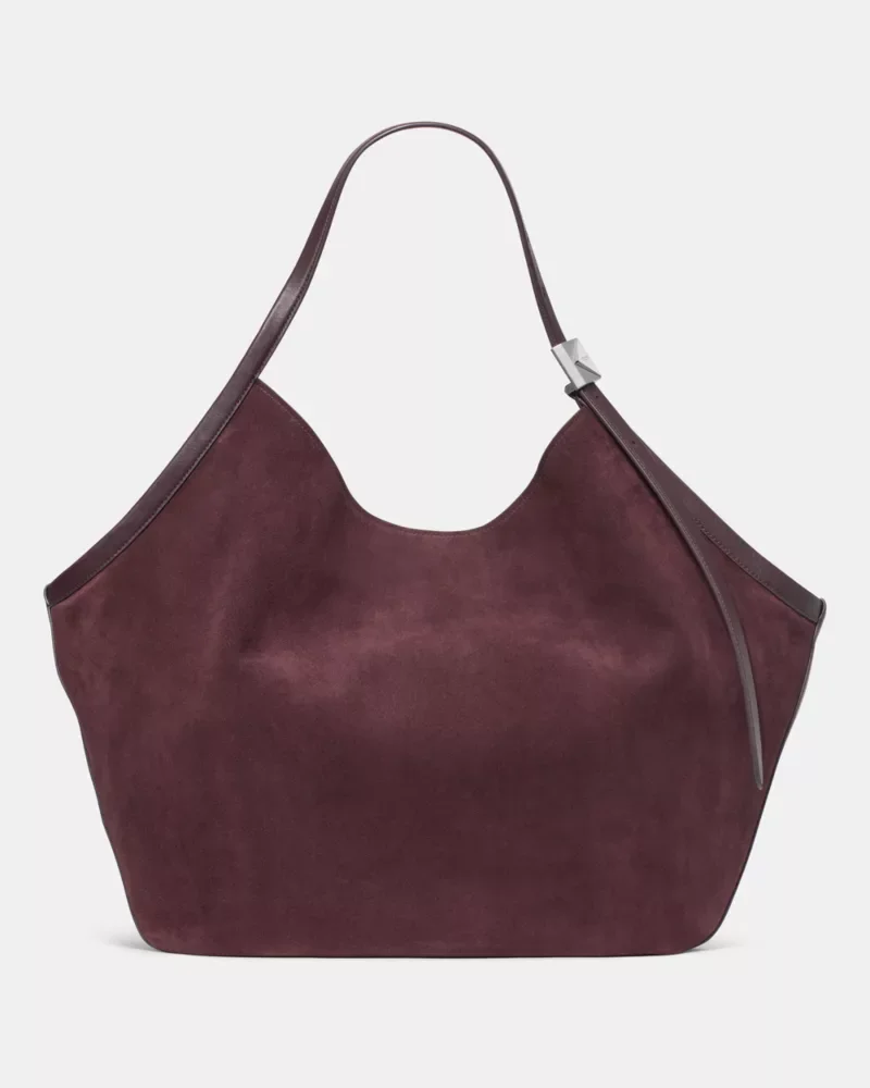 Deco Suede Large Tulip Tote - 1
