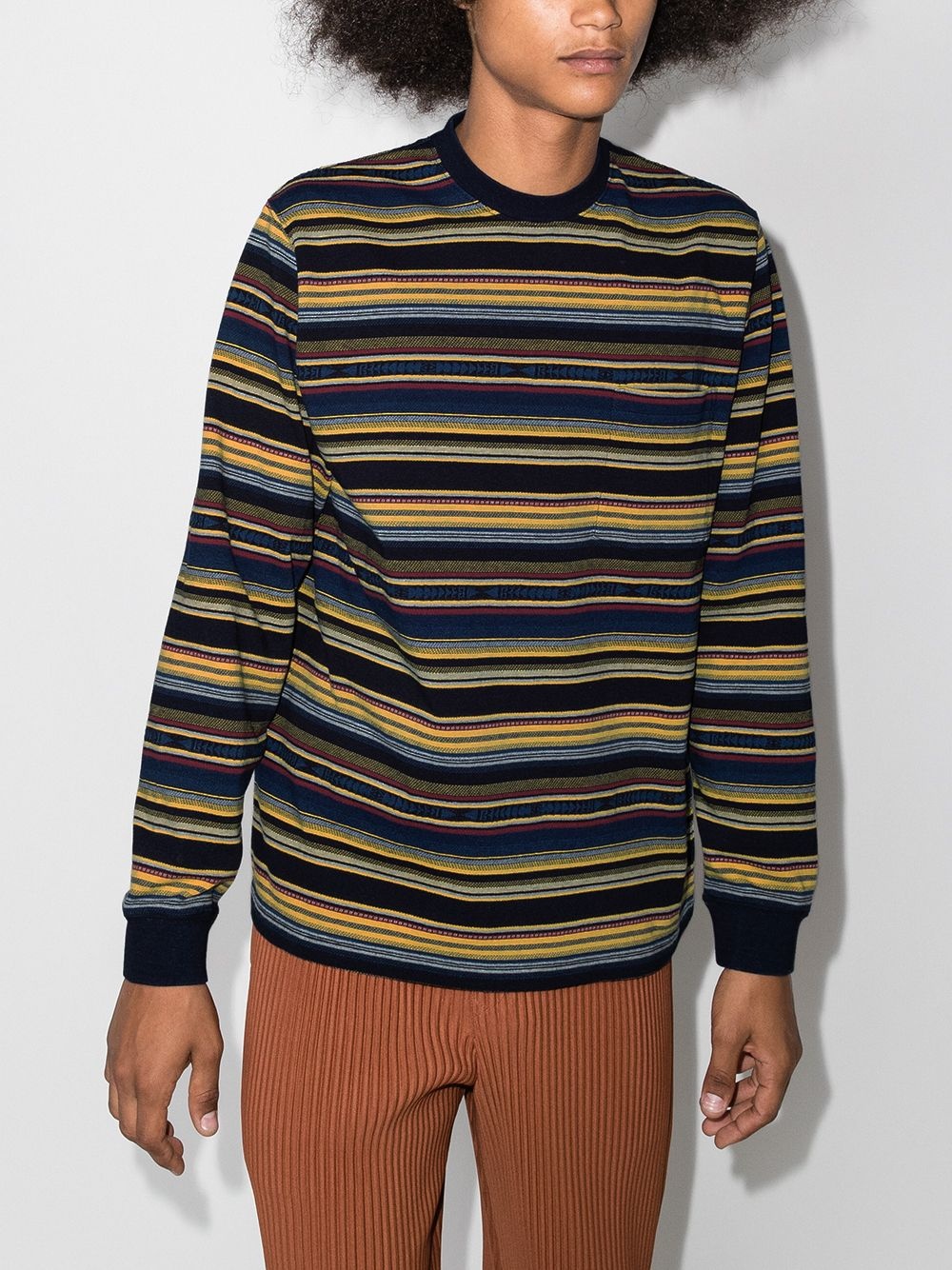 striped long-sleeve T-shirt - 2