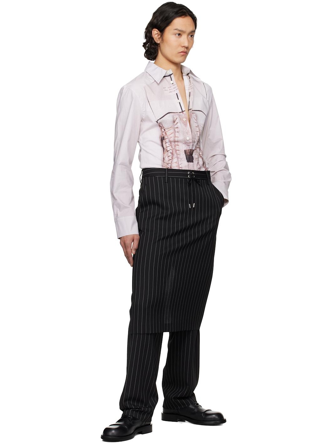 Pink 'The Trompe-L'Œil Corset' Shirt - 5